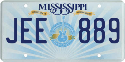 MS license plate JEE889