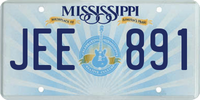MS license plate JEE891