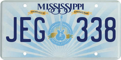 MS license plate JEG338