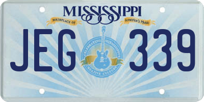 MS license plate JEG339
