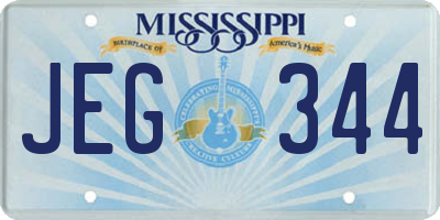 MS license plate JEG344