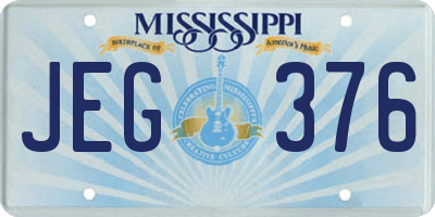 MS license plate JEG376