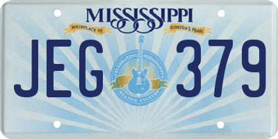 MS license plate JEG379