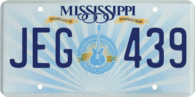 MS license plate JEG439