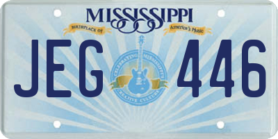 MS license plate JEG446