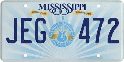 MS license plate JEG472