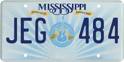 MS license plate JEG484