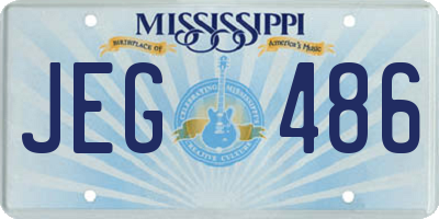 MS license plate JEG486