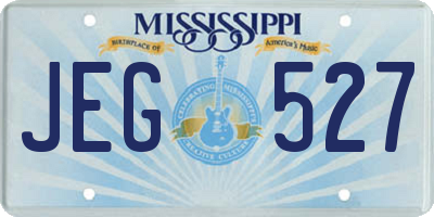 MS license plate JEG527