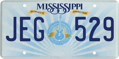 MS license plate JEG529