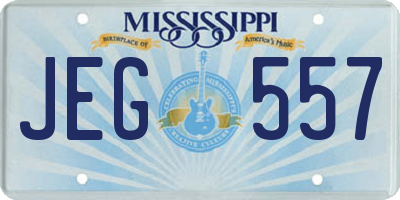 MS license plate JEG557