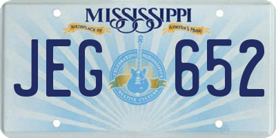 MS license plate JEG652