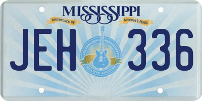 MS license plate JEH336