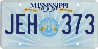 MS license plate JEH373