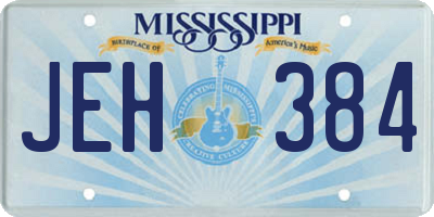 MS license plate JEH384