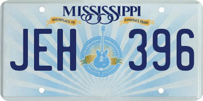 MS license plate JEH396