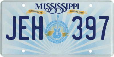 MS license plate JEH397