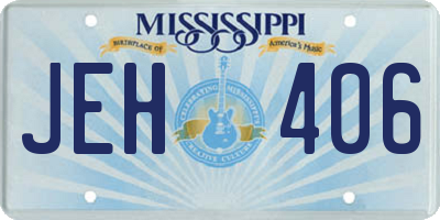 MS license plate JEH406