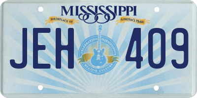 MS license plate JEH409