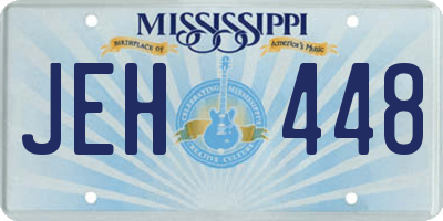 MS license plate JEH448