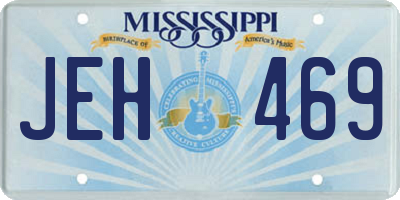 MS license plate JEH469