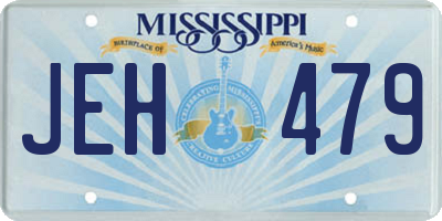MS license plate JEH479
