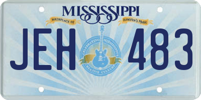 MS license plate JEH483