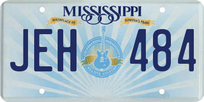MS license plate JEH484