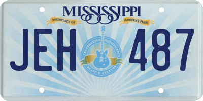 MS license plate JEH487