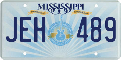 MS license plate JEH489
