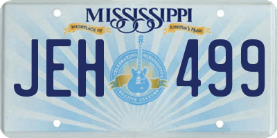 MS license plate JEH499