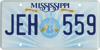 MS license plate JEH559