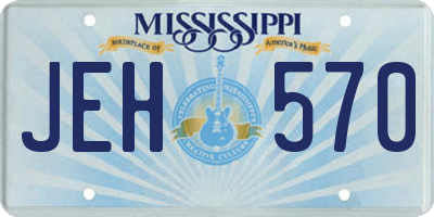 MS license plate JEH570