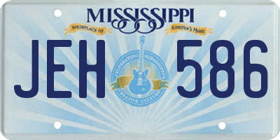 MS license plate JEH586