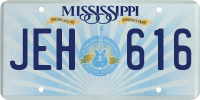 MS license plate JEH616