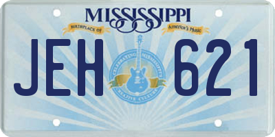 MS license plate JEH621