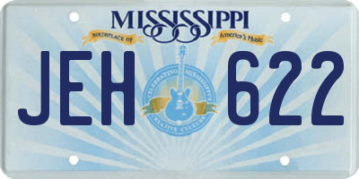 MS license plate JEH622