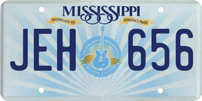 MS license plate JEH656