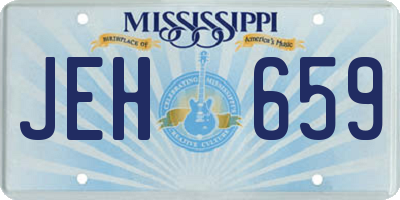 MS license plate JEH659