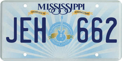 MS license plate JEH662