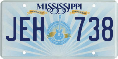 MS license plate JEH738