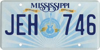 MS license plate JEH746