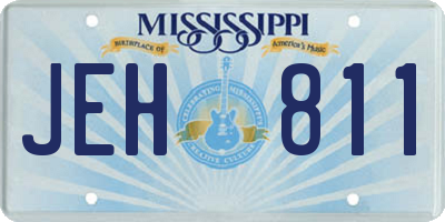 MS license plate JEH811