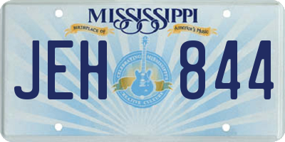 MS license plate JEH844