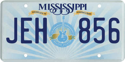 MS license plate JEH856