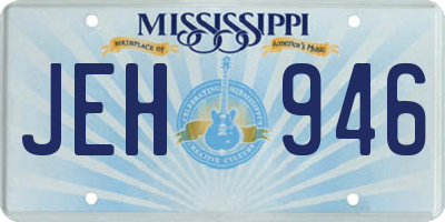 MS license plate JEH946