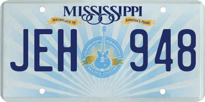 MS license plate JEH948