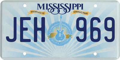 MS license plate JEH969