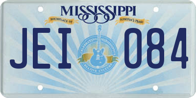 MS license plate JEI084