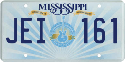 MS license plate JEI161